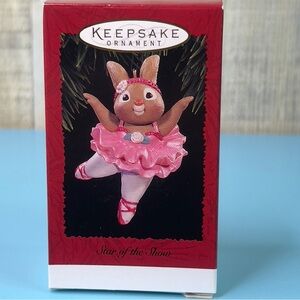 Hallmark Keepsake Ornament 1996 Star Of The Show Handcrafted Dated Vintage